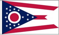 Ohio Table Flags